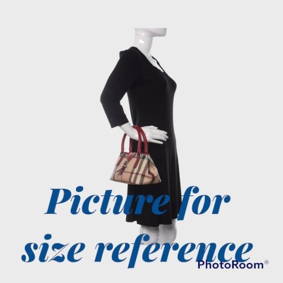 Rare Burberry Light Blue Nova Check Handle Bag Purse with COA - Picture 8 of 16